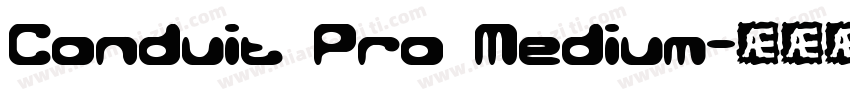 Conduit Pro Medium字体转换